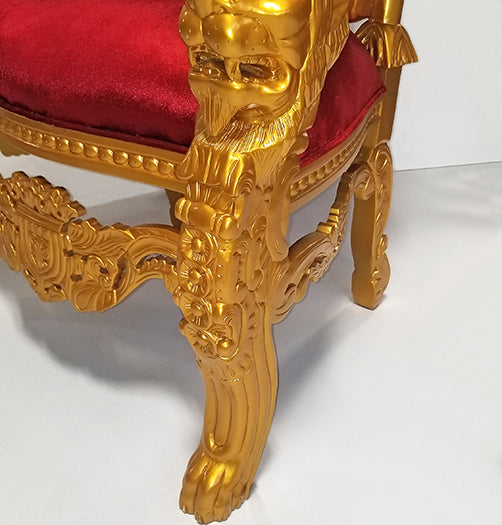 CC60ATL - Red And Gold King David Throne WJeweled Buttons