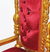 CC60ATL - Red And Gold King David Throne WJeweled Buttons