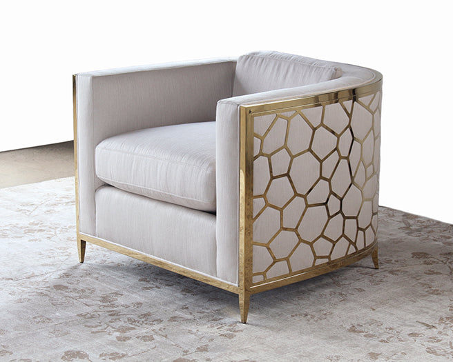 Gold Bullion Cobblestone Club Chair