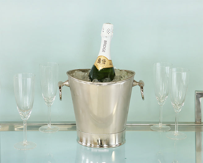 Polished Nickel Wine Cooler - Cleared