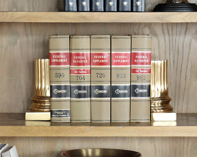 Golden Pillar Bookends - Cleared