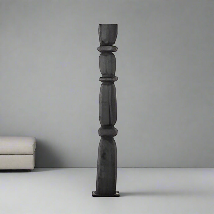 Tall Organic Black Iron Totem - Cleared