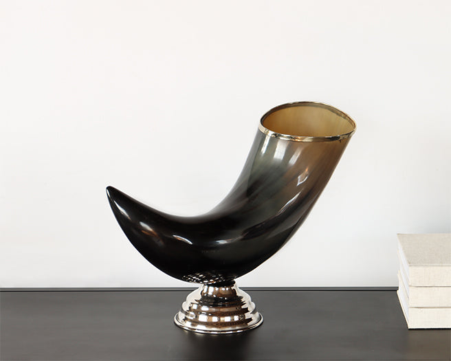 Mounted Horn On Silver Base - Cleared