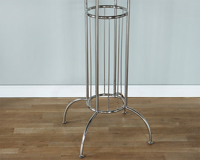Simple Nickel Finish Coatrack - Cleared
