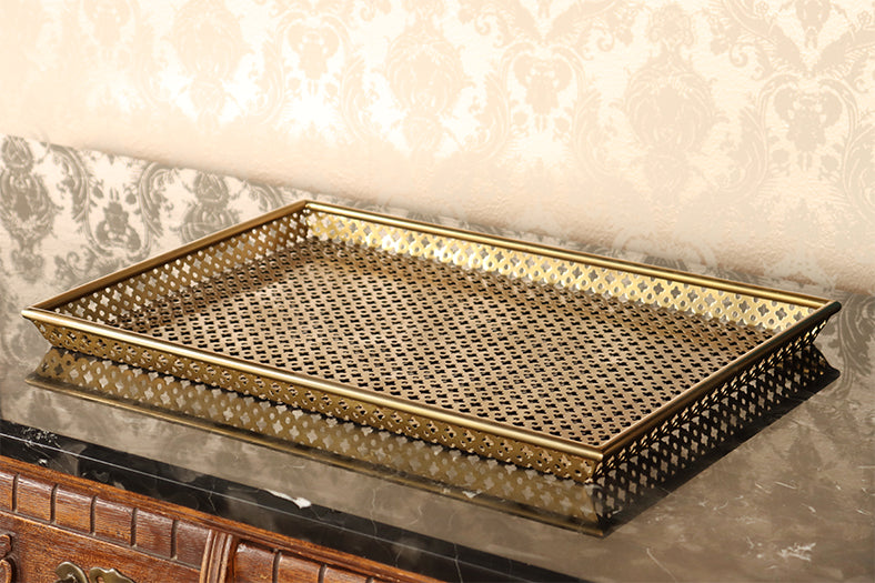 Brass Quatrefoil Tray - Cleared