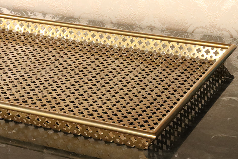 Brass Quatrefoil Tray - Cleared