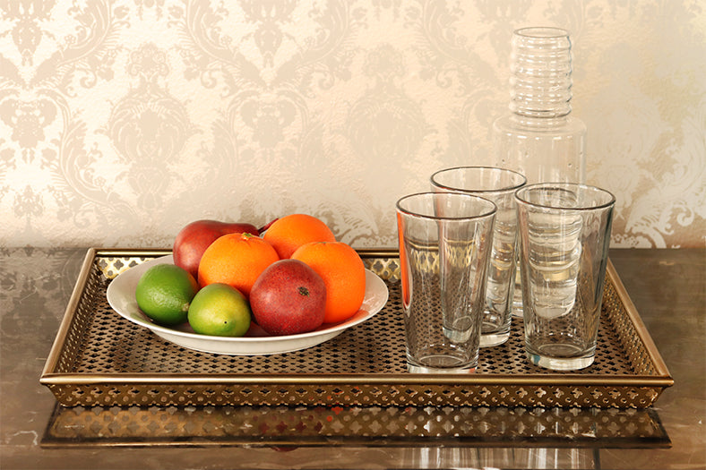 Brass Quatrefoil Tray - Cleared