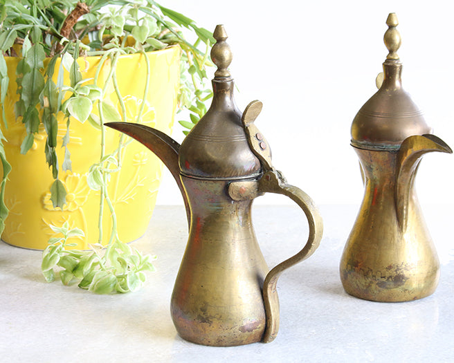 Pair Of Brass Turkish Coffee Pots
