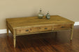 French Farmhouse Coffee Table in Bleached Pine