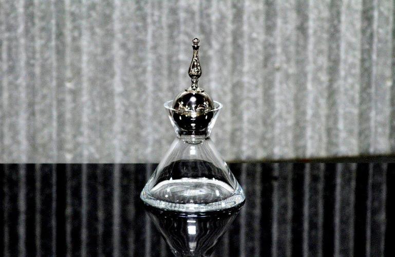 Small Nickel Finial Decanter