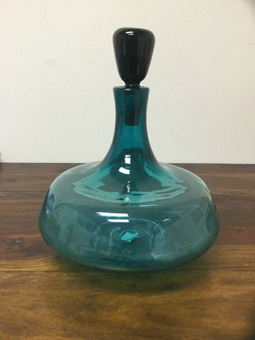 Blenko-Styled Colored Glass Decanter