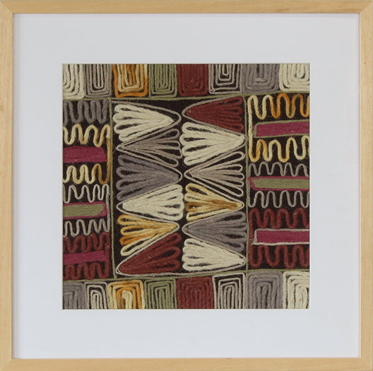 Burgundy Embroidery 4 20W X 20H - Cleared Decor