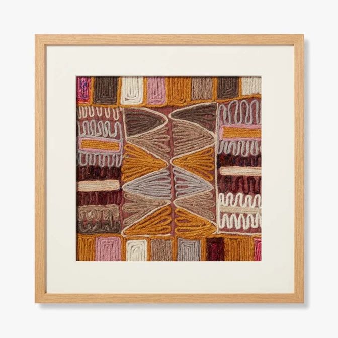 Burgundy Embroidery 5 20W X 20H - Cleared Decor