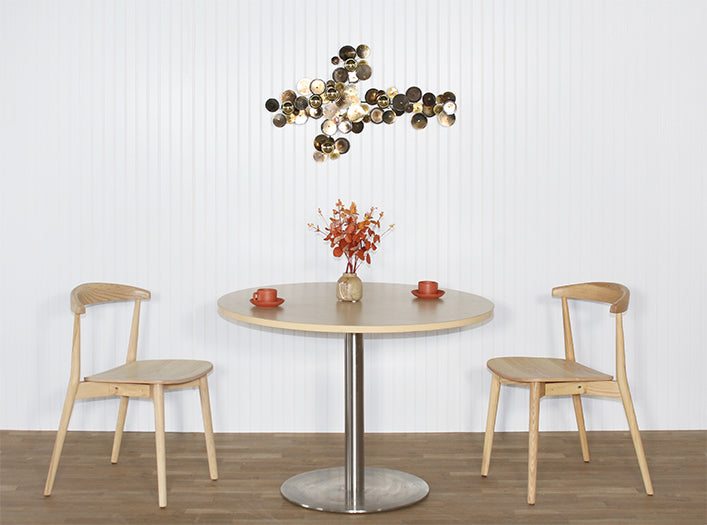 Small Round Brass Circles Wall Art 37W X 24H - Cleared Decor