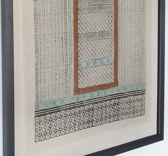 DECOR58 - Betwa Block Printed & Embroidered Textile 40x40