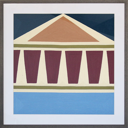 DECOR60 - Post Haste Framed Geometric Embroidery