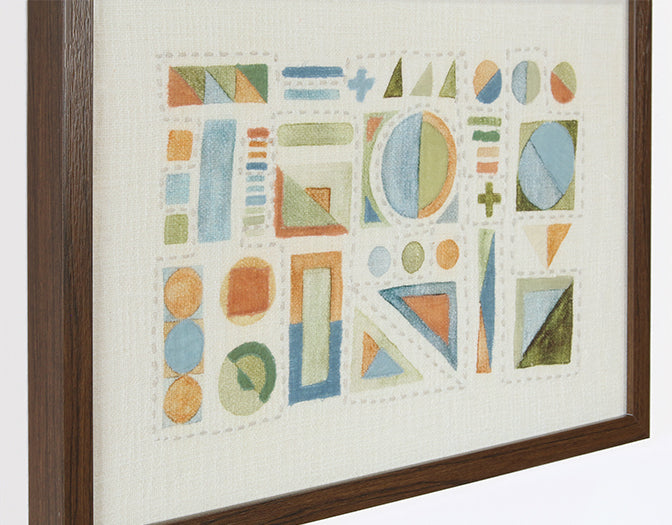 Abstract Multi Textile  26W X 18H - Cleared Decor