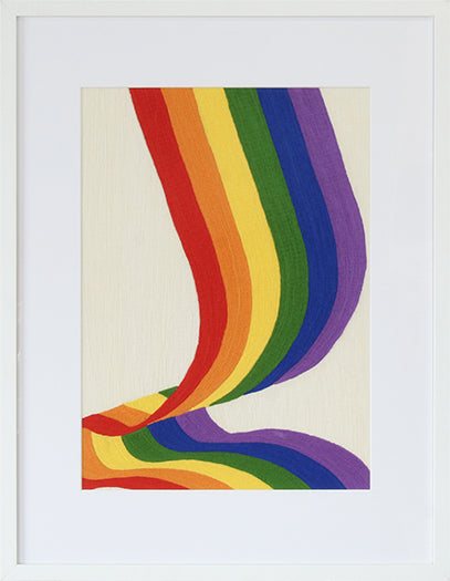 DECOR98 - Pride Flag Waving 1  22W X 29H