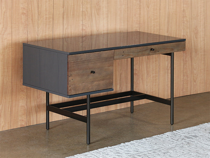 Bronze Iron And Wood Modern Desk