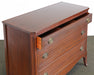DR08ATL - Sabre Leg Three Drawer Ribbon Mahogany Dresser circa 1940s