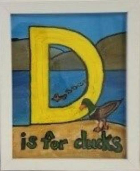 Alphabet Series - D Is For Ducks 11W x 9H - Clèared