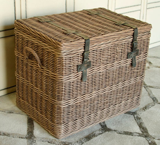 Wicker Trunk End Table