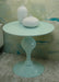 Mitchell Gold Tina Turquoise Round End Table