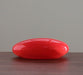 FIG202LA - Rose Red Hand Blown Glass Stone Object
