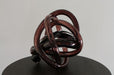 FIG210LA - Large Brown Hand Blown Glass Wrap Object