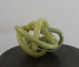 FIG211LA - Large Pea Green Hand Blown Glass Wrap Object