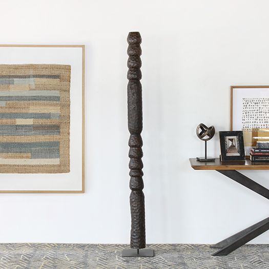 73" H Primitive Totem Sculpture - Cleared Décor