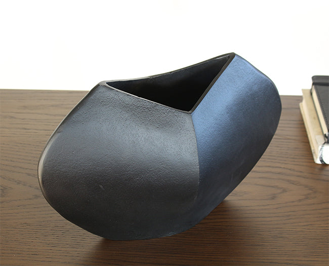 Pinched Bronze Abstract Vase - Cleared Decor