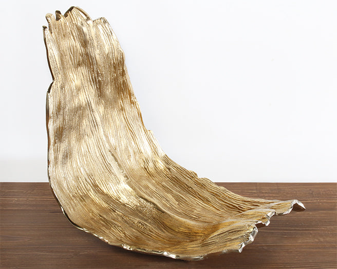 Gold Bark Sculpture - Cleared Decor