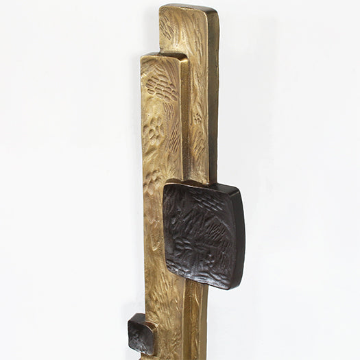 62" High Gold And Black Sculpture - Cleared Decor