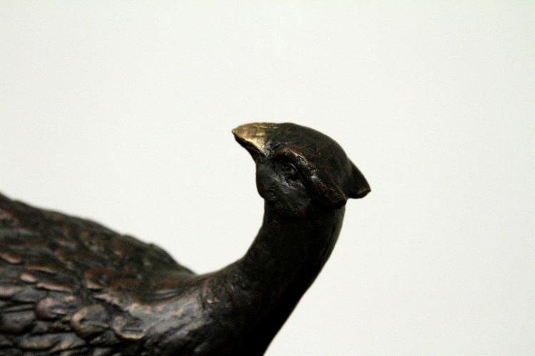 Bronze Iron Pheasant Figurine