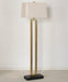Brass Rectangular Floor Lamp