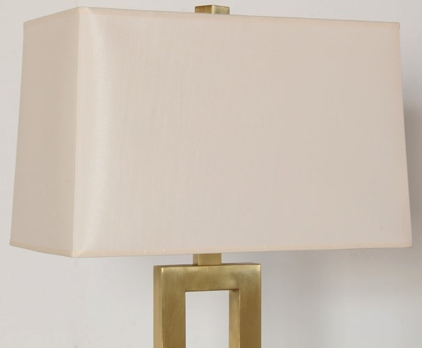 Brass Rectangular Floor Lamp