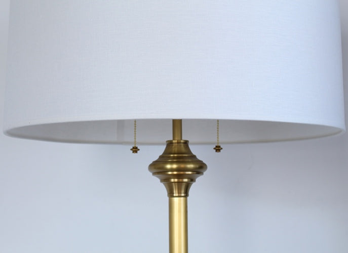 Antique Brass Monroe Floor Lamp 