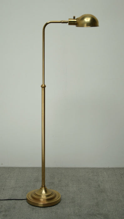 Adjustable Brass Pharmacy Floor Lamp