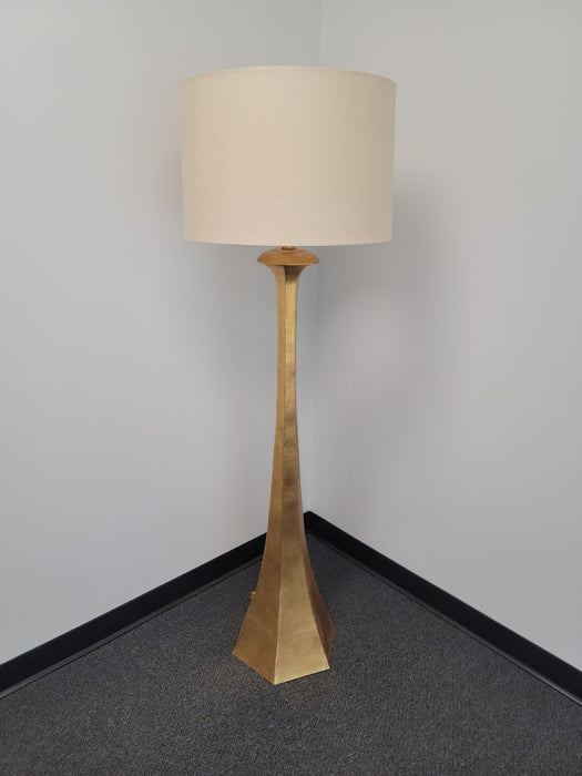 Tapered Gold Floor Lamp