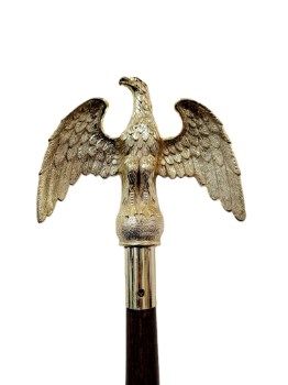 8' Wood Flagpole with Eagle Finial and Base