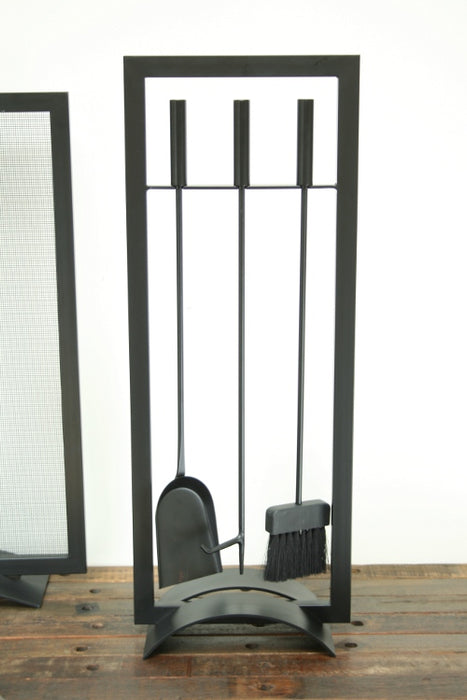 Black Fireplace Tool Set