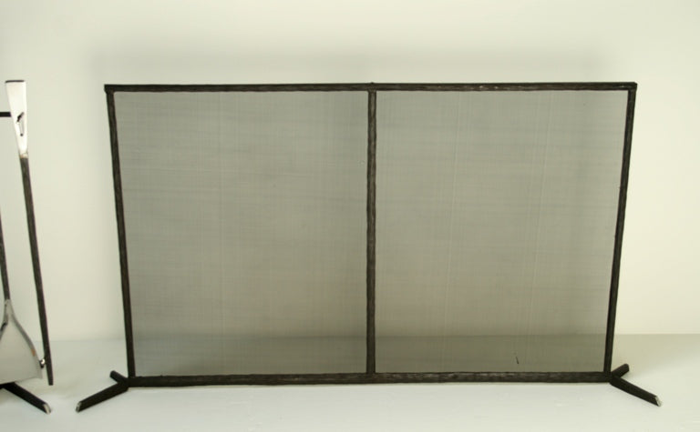 Forged Steel Wide Fireplace Screen
