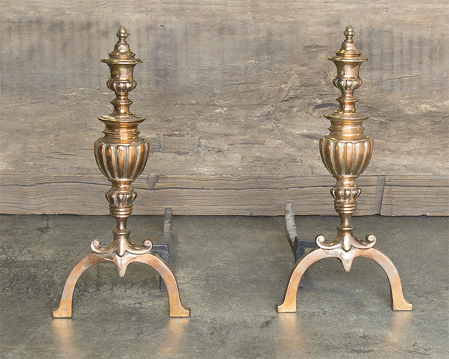 Antique Metal Andirons (Set of 2)