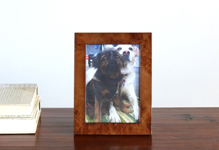 Dark Burled Wood 5x7 Picture Frame