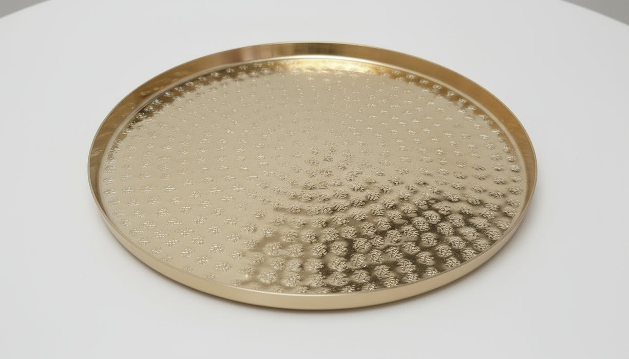 Round Gold Tray
