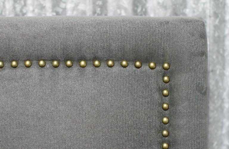 Parker Queen Headboard in Charcoal Gray