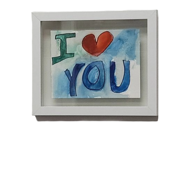 I Love You Watercolor 11W x 9H - Clèared