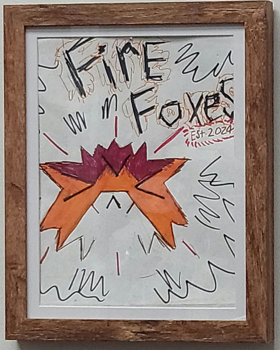 Fire Foxes 8.5W x 11H - Clèared