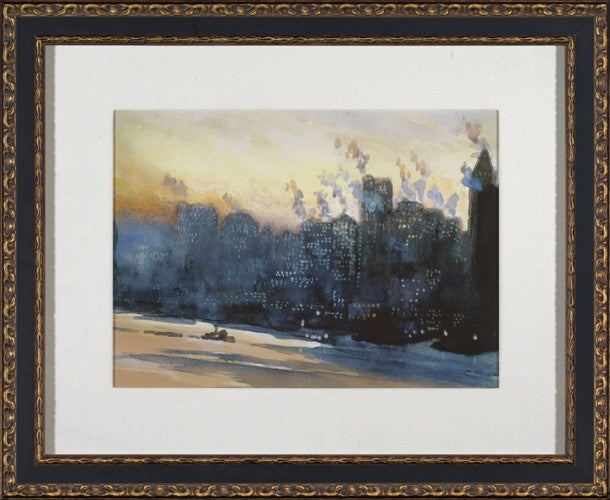 City Watercolor - New York 28W x 23H